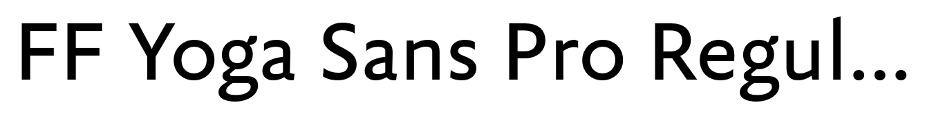 FF Yoga Sans Pro Regular